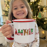 North Pole Crew Personalised Enamel Mug