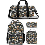 floral backpack lunch bag duffle bag combo