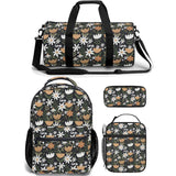floral backpack lunch bag duffle bag combo