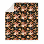 FLORAL KIDS BLANKET SHERPA