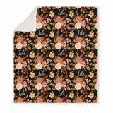 FLORAL KIDS BLANKET SHERPA