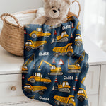 personalised baby blankets dozer