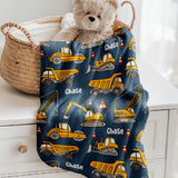 personalised baby blankets dozer