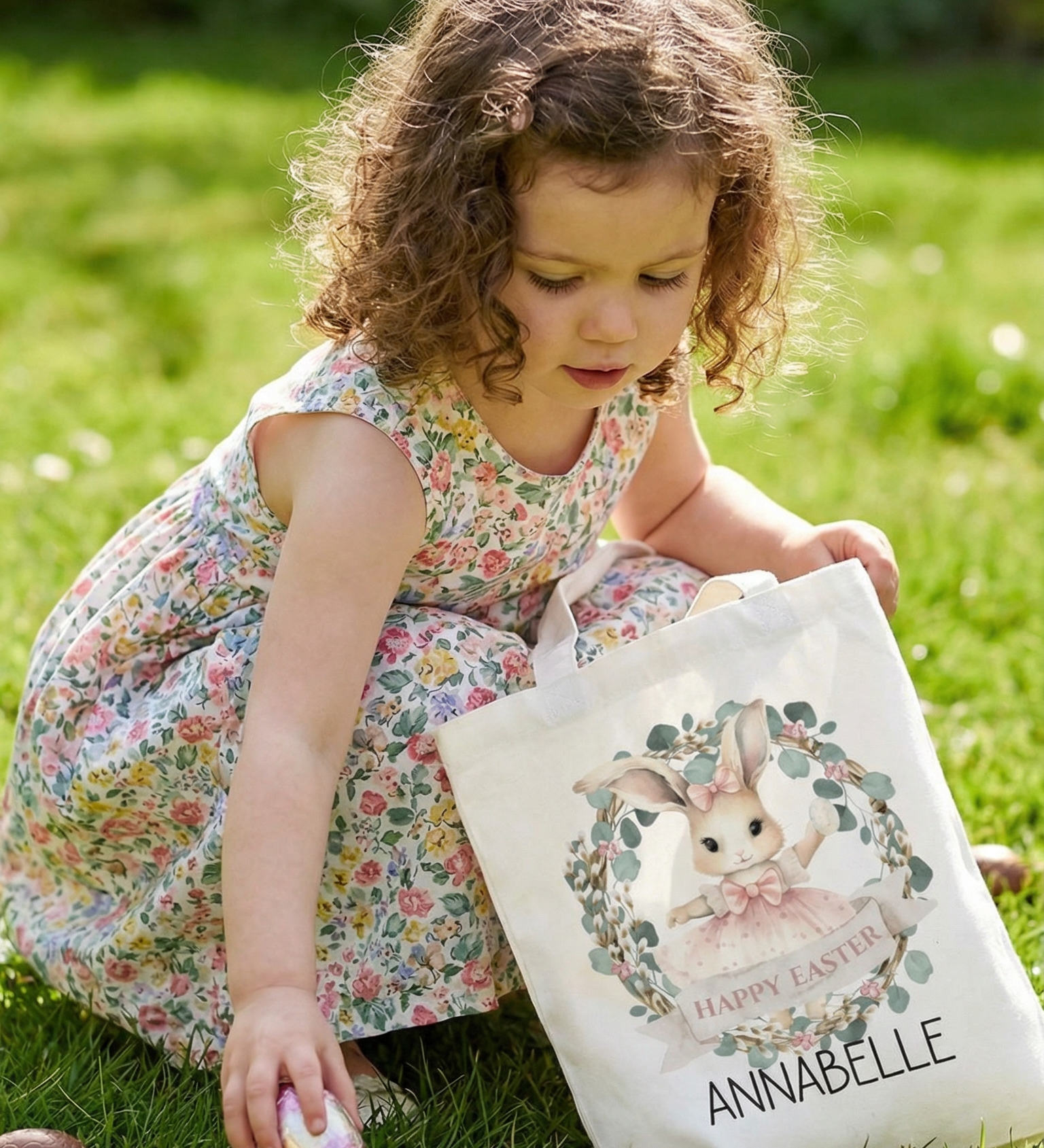 Personalised Easter Tote Bag