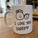Personalised Dad Mug with Kids Artwork