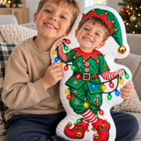 Personalised Elf Photo Cushion