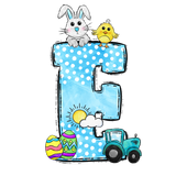 Easter Cars Initial Enamel Mug