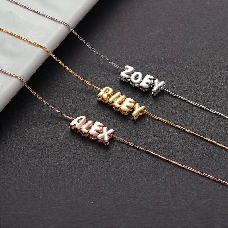 Bubble Name Necklace