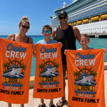 Making Memories Cruise 2026 beach towel as a cruise gift for the cruise crew