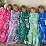 Name Collage Personalised Blanket