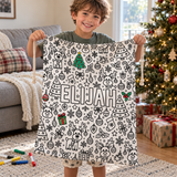 Christmas Colouring Santa Sack