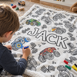 Monster Truck Colouring Blanket