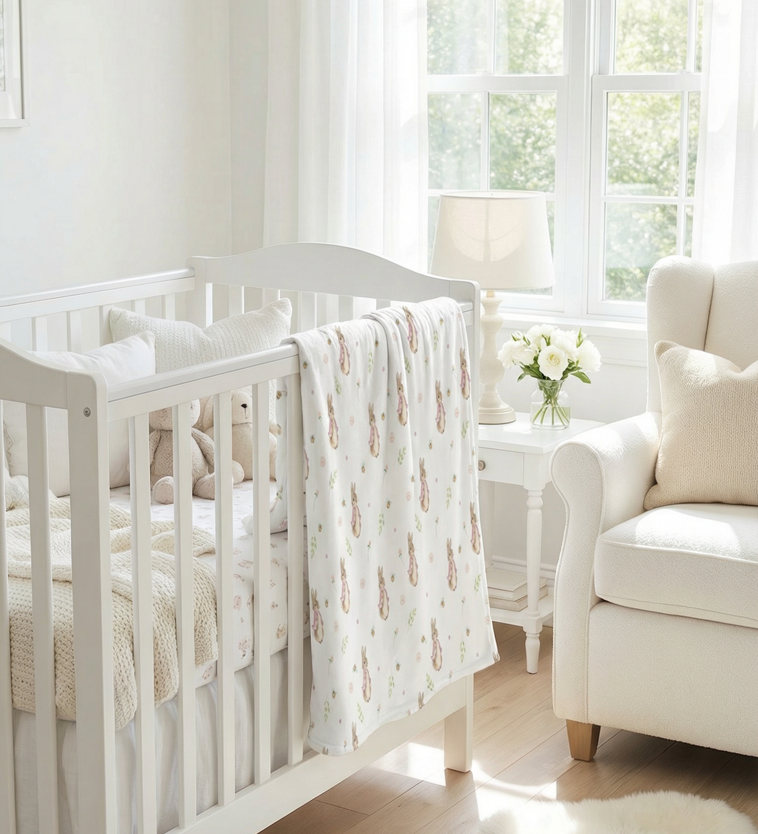 Flopsy blanket for pram naps and bedtime