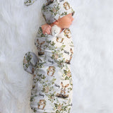 floral girls baby swaddle