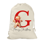 Gingerbread Man Santa Sack