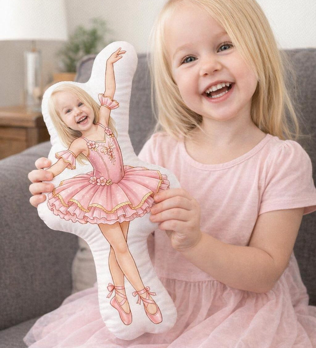 Personalised Photo Face Pillow – Custom Character Cushion
