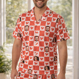 Custom Face Photo Pyjamas – Personalised Valentine’s Gift (Hearts)