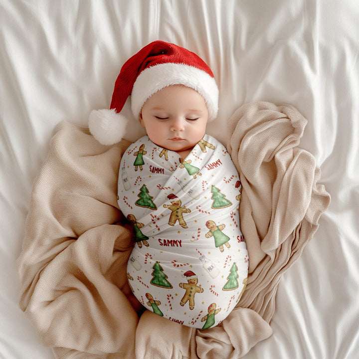 Christmas Swaddle Wrap &amp; Beanie