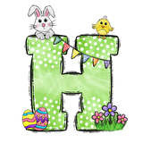 Easter Parade Initial Enamel Mug