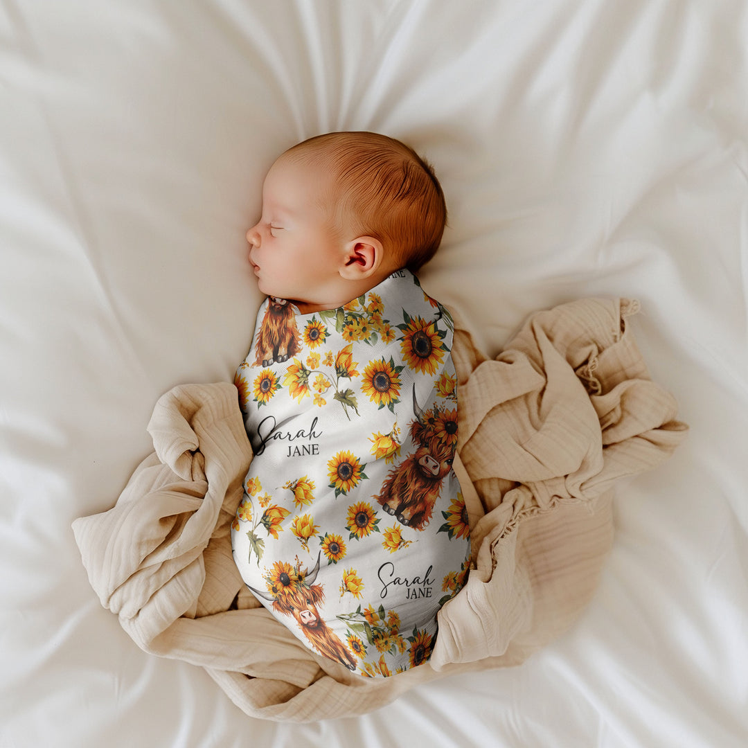 Custom Swaddle Wrap &amp; Beanie