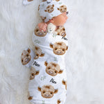 highland cows baby swaddle