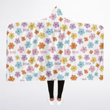 PERSONALISED FLORAL HOODED BLANKET