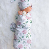 floral baby swaddle
