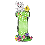 Easter Parade Initial Enamel Mug