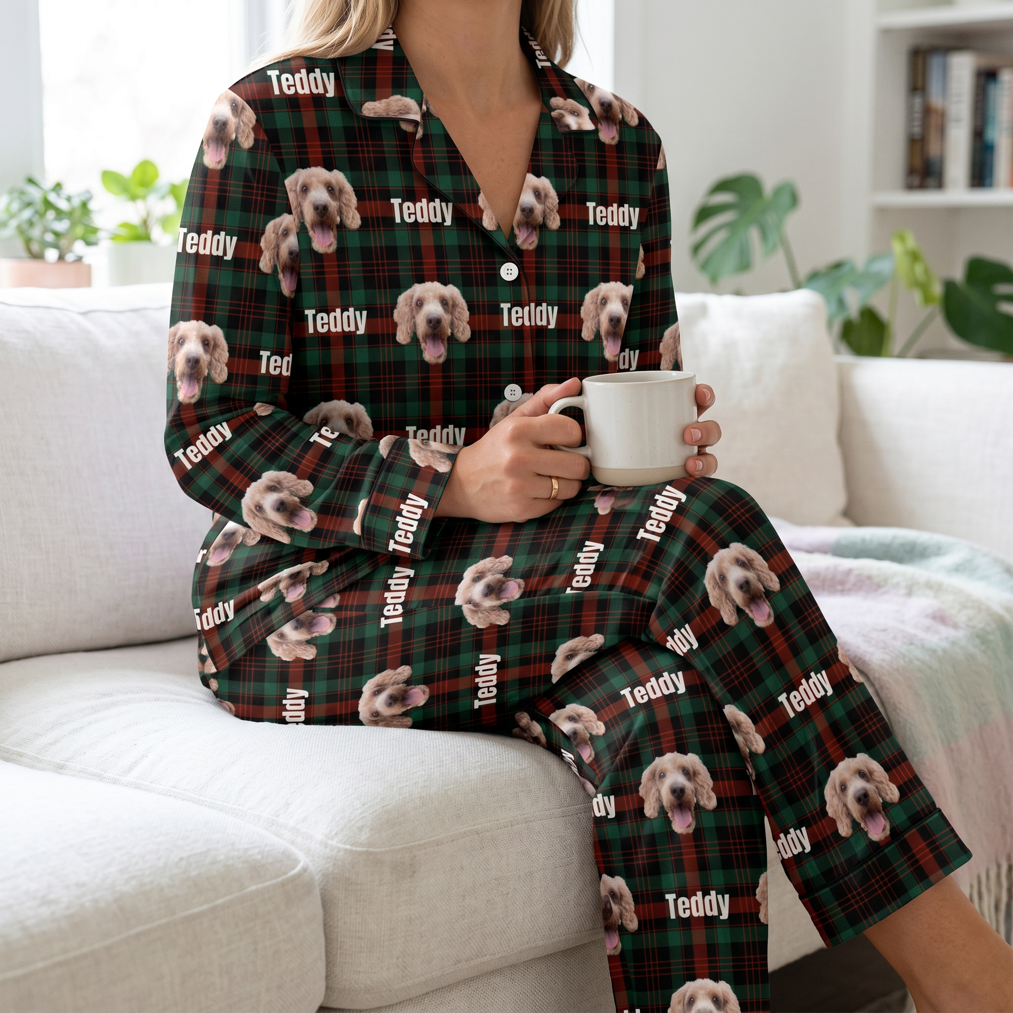 My Pet PJs photo pyjama set in soft cotton, made for cosy nights in - The Custom Co