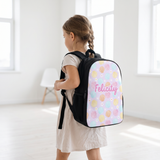 Custom Name Double Pocket School Bag