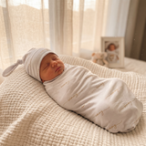 Sweet Signature - Personalised Baby Swaddle & Beanie Set
