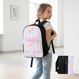 Custom Name Double Pocket School Bag