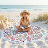 Personalised Round Beach Towel