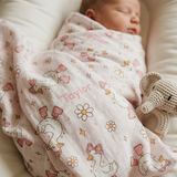 Personalised Muslin Swaddle Wrap
