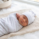 Sweet Signature - Personalised Baby Swaddle & Beanie Set