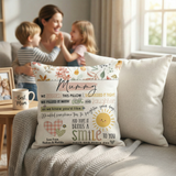 Sunshine Hugs Cushion with Insert — Personalised Mother's Day Gift