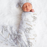 i'm new here announcement swaddle