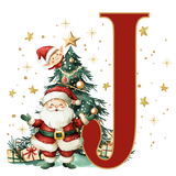 Initial Christmas Mug