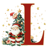 Initial Christmas Mug