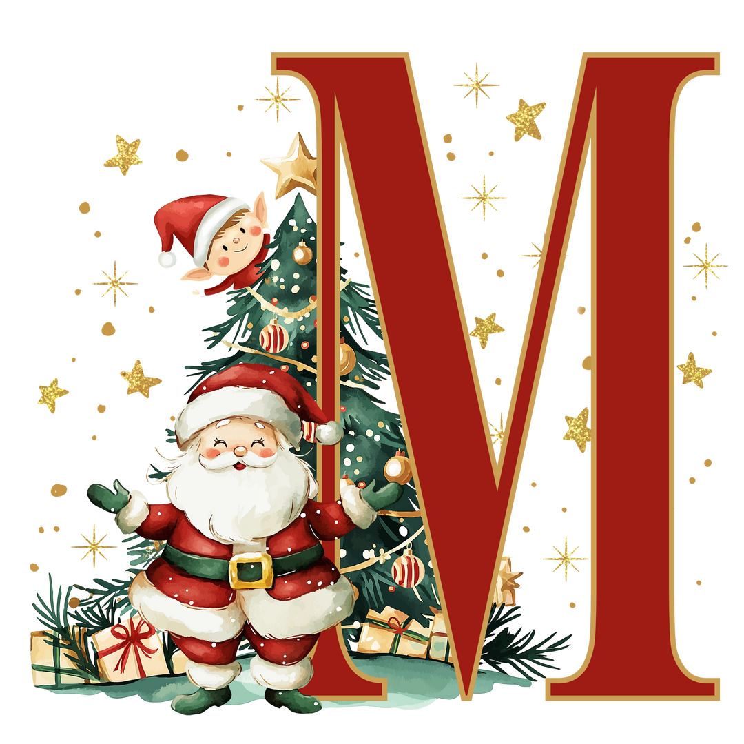 Initial Christmas Mug