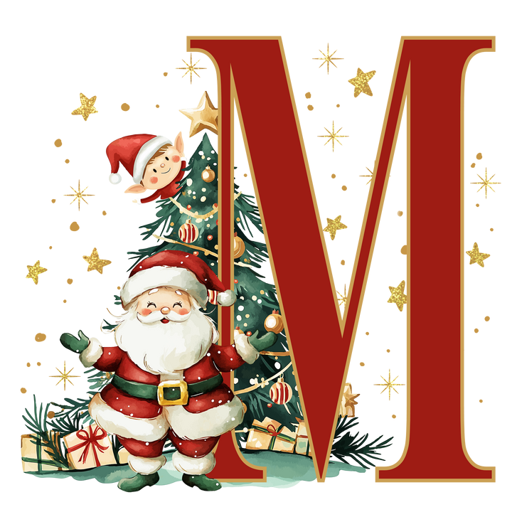 Initial Christmas Mug