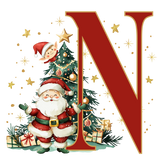 Initial Christmas Mug