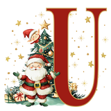Initial Christmas Mug