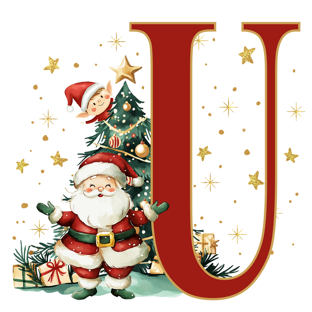 Initial Christmas Mug