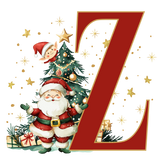 Initial Christmas Mug