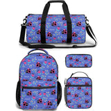 girls backpack lunch bag duffle bag combo