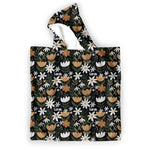 floral kids hooded towel