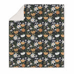 KIDS SHERPA BLANKET FLORAL
