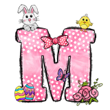 Easter Bow Initial Enamel Mug