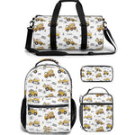 boys construction backpack lunch bag duffle bag combo